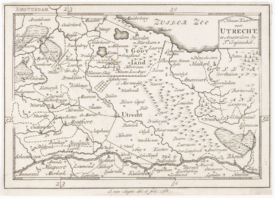 203122 Kaart van de provincie Utrecht.